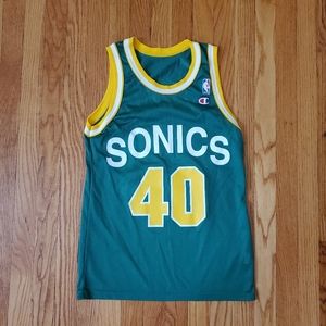 NBA Seattle Sonics Supersonics Shawn Kemp Jersey Vintage 90s basketball jersey
